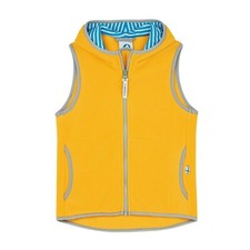 Finkid Fleeceweste Poppeli Weste Fleece gelb Zip in Weste Jacke Gr. 80 -152