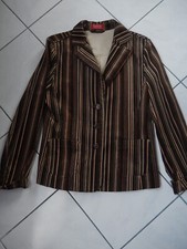 Neuer Cord-Blazer von Taifun Collection, Gr. 36, braun/beige/oliv/anthrazit