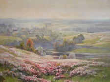 Gemälde: Landschaft blühende