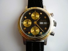 ! ABSOLUTE RARITÄT !   Glashütte Original Chronograph Day Date  ZB DUNKELBRAUN