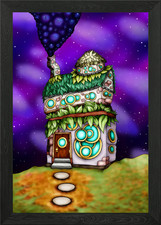 Fantasy Haus mit kosmischem