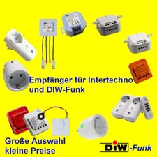 ALLE FUNK EMPFÄNGER FÜR INTERTECHNO FUNKSCHALTER FUNKSTECKER DIMMER ZUR AUSWAHL