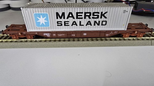 Containertragwagen mit - containertragwagen, h0