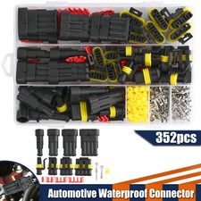 352Pcs 12V Waterproof Electrical Wire Connector Plug Terminal Kit 1/2/3/4 Pin