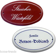 Emaille-Namensschild-17x10