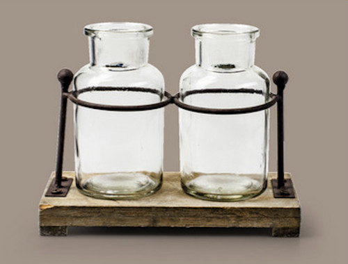 Tisch deko glas vasen - deko,