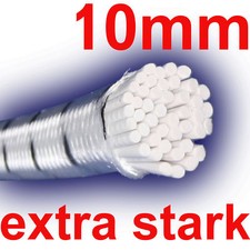 10mm Gummiseil 1m - 100m hohe Rückstellkraft weiß schwarze Kennung Expandergummi