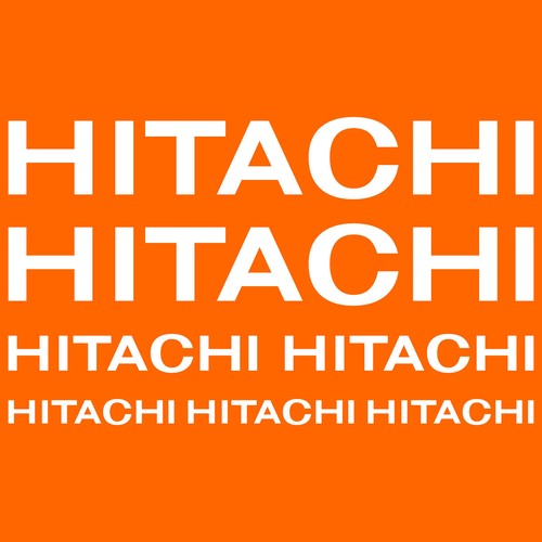 Hitachi aufkleber sticker - xl,