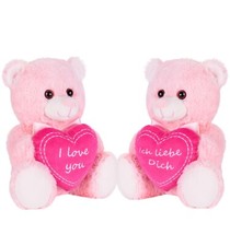 Rosa Teddybär Kuscheltier mit