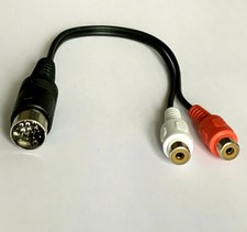 Kenwood AUX-IN Radio Adapter, 2x Cinch Kupplung auf 13 Polig Stecker, Top!