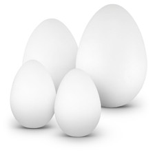 4 Stück Styroporeier 2x12cm