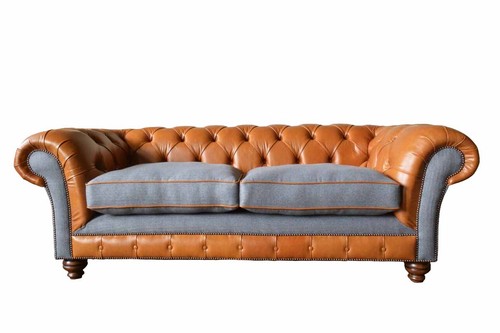 Sofa luxus leder chesterfield - luxus,