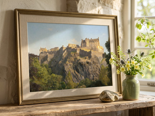 Edinburgh castle sketch style - edinburgh,