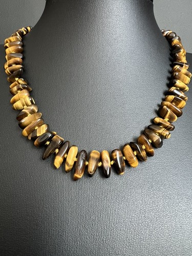 Collier kette tigerauge - collier,