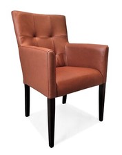 Braun Ledersessel Echtleder