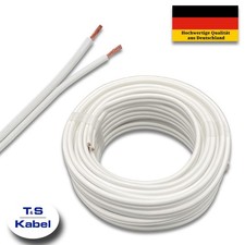Lautsprecherkabel 2x4mm² High End Voll Kupfer Cable Hifi Audio Boxen Kabel Weiss