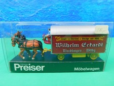 D13 Preiser H0 Figuren Set 20455 Pferdegespann Möbelwagen Eckardt OVP TOP