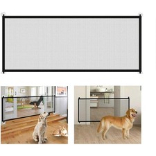 Faltbares Treppenschutzgitter 180 x 72 cm in Schwarz – Sicher für Kinder & Hunde