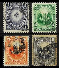 PERU 1886: Landesmotive; Mi. Nr. 68…71° (L605)
