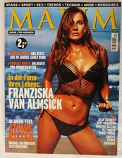 ♡ Maxim 12/2002, Franziska v Almsick Männermagazin, style, Erotik, Zeitschrift ♡