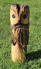 Eule Holz Skulptur Carving