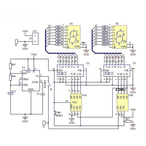 Sekunden timer kit 5v - dc,