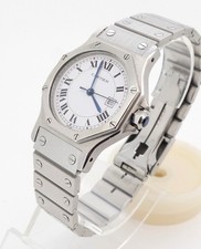 Cartier Santos Medium 30mm Automatik Stahl Ref. 2965 Papiere