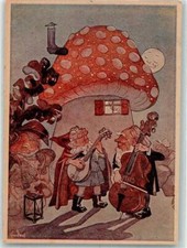 39738536 - Kleine Maenner musizieren mit Kontrabass und Laute vor einem