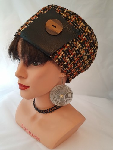 Braun/Orange/Beige/Schwarz