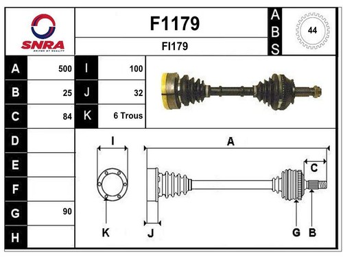 Antriebswelle fiat punto - antriebswelle,