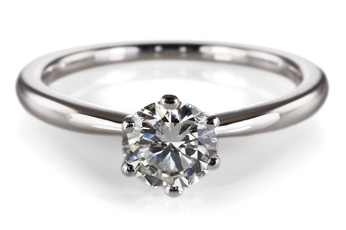 Solitär ring brillant 50 - ring, 0,50