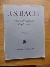 Noten Klavier J. S. Bach Kleine Präludien Fughetten Urtext G Henle 