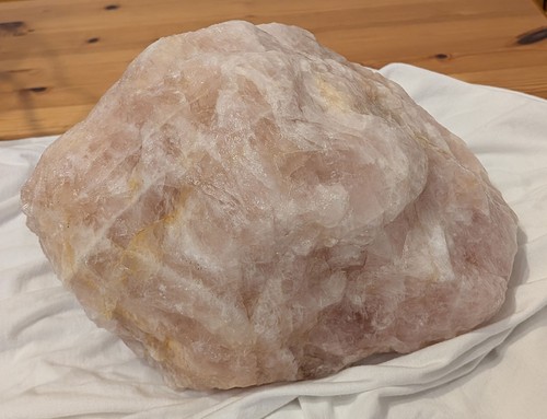 Rosenquarz rohstein 8kg - rosenquarz, 9,8kg