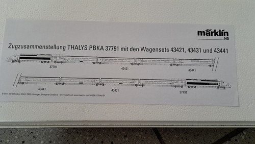 Märklin hochgesch zug thalys - märklin, hochgesch.zug,