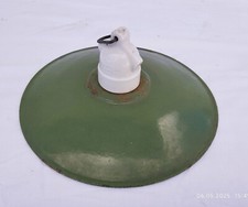 antike Blech Deckenlampe in