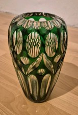 Prunk-Vase Böhmisches Glas