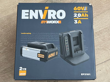 Worx Akku EP3101 ENVIRO 60 Volt V 2 Ah mit Ladegerät UVP 279 Euro