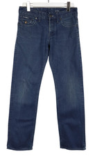 G-Star Morris Low Straight Herrenjeans W30/L32 Fade Effekt Knopf Fly Blau