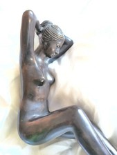 Große Bronzefigur Nude Erotica Bronze Skulptur ca. 3 kg  ästhetischer Frauenakt 