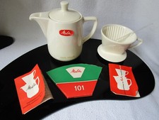 Melitta Minden Kaffeekanne 0-4 Steinzeug creme Filter 101 Komplett-Set Van Nelle