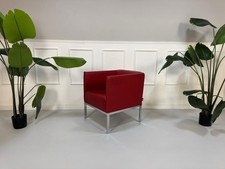 Brühl Randolph Leder Rot Sofa Sessel 2x