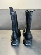 Damen Chelsea Boots /Plateaustiefel, BENCH, Schwarz, Größe 38