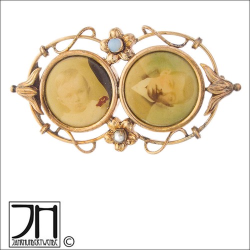 Jugendstil gold double foto - jugendstil,