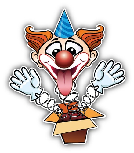 Autoaufkleber lacht clown - autoaufkleber,