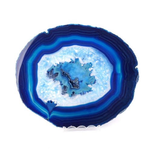 Große achatscheibe blau ø - achatscheibe,