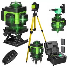 360° Kreuzlinienlaser Selbstnivellierend 16 Linien Laser Level mit Stativ DHL