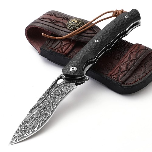 Taschenmesser damast elegant - taschenmesser,