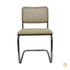 Thonet S 32 Freischwinger Stuhl Chrom Buche natur Rohrgeflecht SIEHE TEXT/FOTO