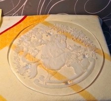 Servierteller Glas Kuchenteller  Gebäckschale  Weihnachtsteller ø36cm Osterhasen