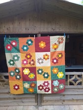 Hexagon patchwork decke quilt - hexagon,
